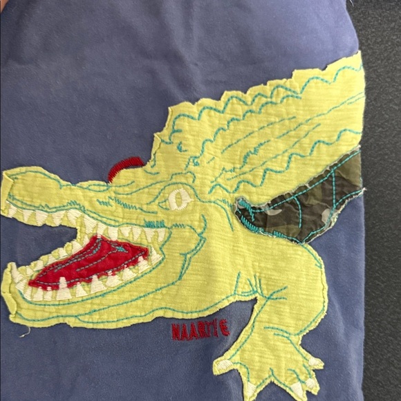 Naartjie Purple Tee with Crocodile Graphic - Picture 3 of 3